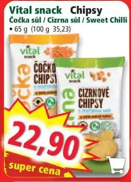 Norma Vital snack Chipsy nabídka
