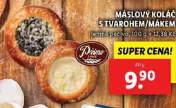 Lidl MÁSLOVÝ KOLÁČ STVAROHEM/MÁKEM, 80 g nabídka
