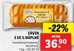 Lidl ZÁVIN S 50% NÁPLNĚ, 400 g nabídka
