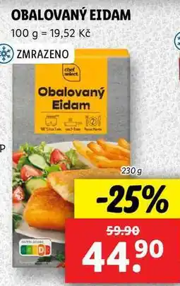 Lidl OBALOVANÝ EIDAM, 230 g nabídka