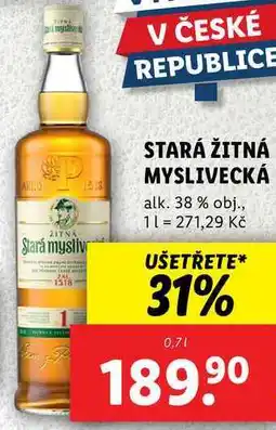 Lidl STARÁ ŽITNÁ MYSLIVECKÁ, 0,7 l nabídka