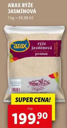 Lidl ARAX RÝŽE JASMÍNOVÁ, 5 kg nabídka