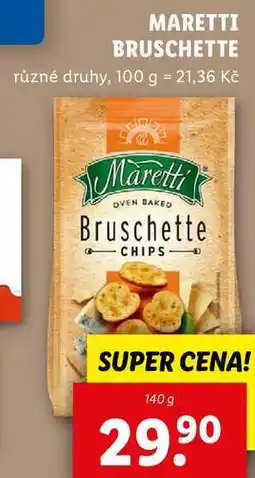 Lidl MARETTI BRUSCHETTE, 140 g nabídka