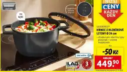 Lidl HRNEC Z HLINÍKOVÉ LITINY Ø 24 cm nabídka