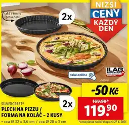 Lidl PLECH NA PIZZU / FORMA NA KOLÁČ - 2 KUSY nabídka