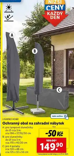 Lidl Ochranný obal na zahradní nábytek nabídka