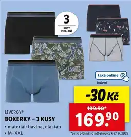 Lidl BOXERKY - 3 KUSY nabídka