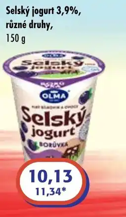 ČEPOS OLMA Selský jogurt 3,9% nabídka