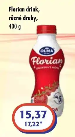 ČEPOS OLMA Florian drink nabídka