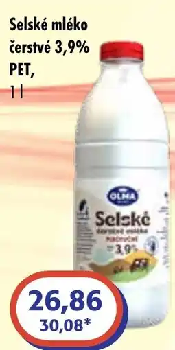 ČEPOS Selské mléko čerstvé 3,9% PET nabídka