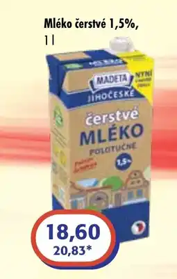 ČEPOS MADETA Mléko čerstvé 1,5% nabídka