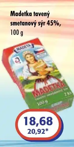 ČEPOS Madetka tavený smetanový sýr 45% nabídka