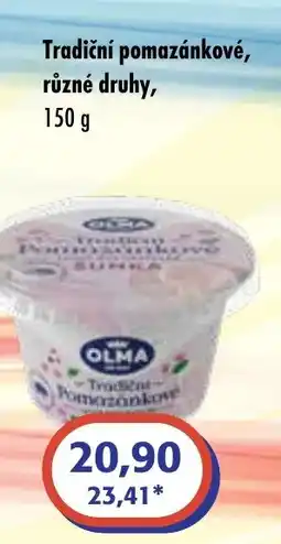 ČEPOS Olma Tradiční pomazánkové nabídka