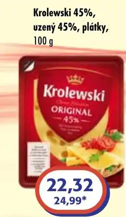 ČEPOS Krolewski 45%, uzený 45%, plátky nabídka