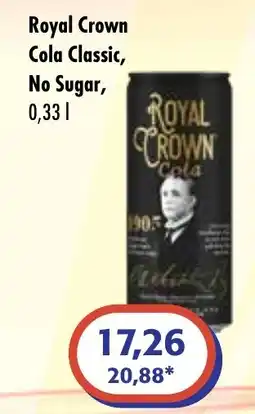 ČEPOS Royal Crown Cola Classic, No Sugar nabídka
