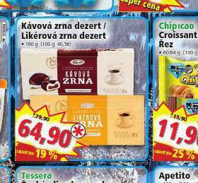 Norma Kávová zrna dezert nabídka