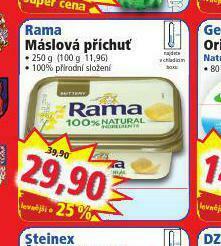 Norma Rama máslová příchuť nabídka
