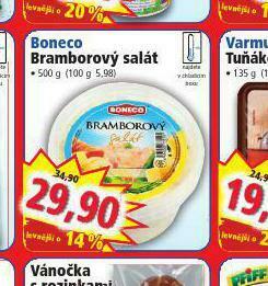 Norma Boneco bramborový salát nabídka