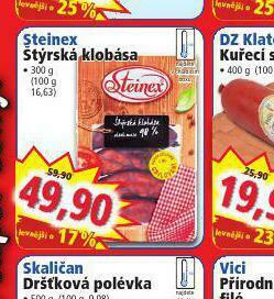Norma Štýrská klobása nabídka
