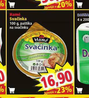 Norma Hamé svačinka nabídka