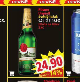 Norma Pivo pilsner urquell nabídka
