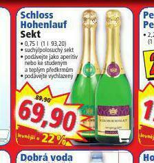 Norma Schloss hohenlauf sekt nabídka
