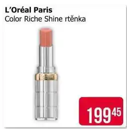 Teta L’Oréal Paris Color Riche Shine rtěnka nabídka