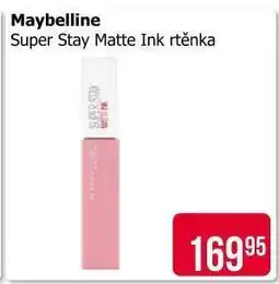 Teta Maybelline Super Stay Matte Ink rtěnka nabídka