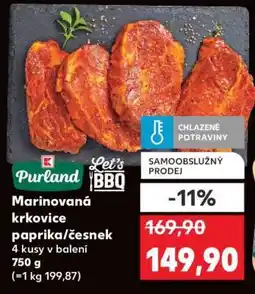 Kaufland Marinovaná krkovice Paprika/Česnek nabídka