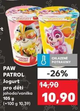 Kaufland PAW PATROL Jogurt pro děti nabídka