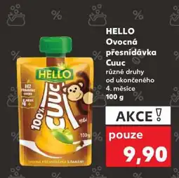 Kaufland HELLO Ovocná přesnídávka Cuuc nabídka
