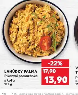 Kaufland Pikantní pomazánka s tofu nabídka