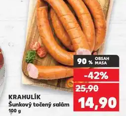 Kaufland Šunkový točený salám nabídka