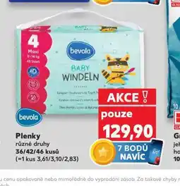 Kaufland Bevola plenky nabídka