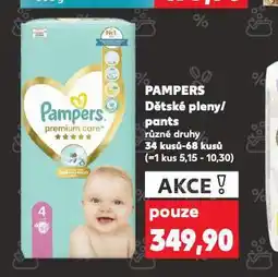 Kaufland Pampers dětské plenky nabídka