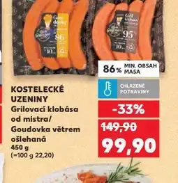 Kaufland Grilovací klobása od mistar nabídka