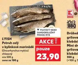 Kaufland Pstruh celý v bylinkové marinádě nabídka