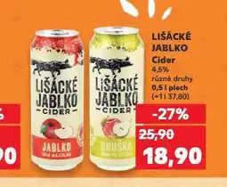 Kaufland Cider lišácké jablko nabídka