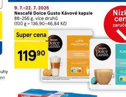 Tesco Nescafe dolce gusto kávové kapsle nabídka
