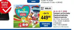 Tesco Pampers dětské plenky nabídka