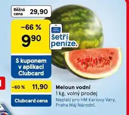 Tesco Meloun vodní nabídka