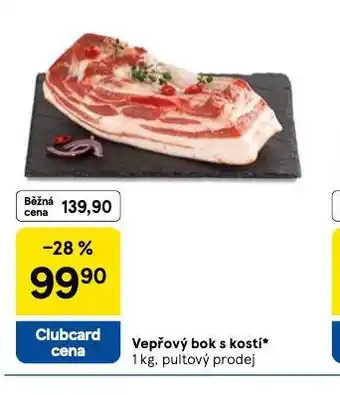 Tesco Vepřový bok s kostí nabídka
