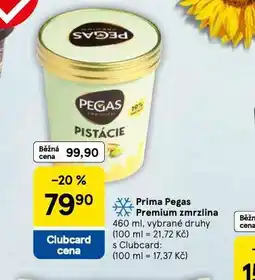Tesco Prima pegas premium zmrzlina nabídka
