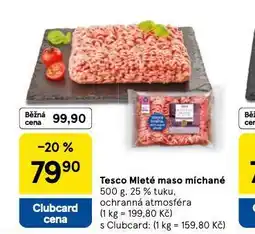 Tesco Mleté maso míchané nabídka