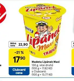 Tesco Madeta lipánek maxi nabídka