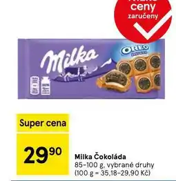 Tesco Milka čokoláda nabídka