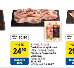 Tesco Česká šunka výběrová nabídka
