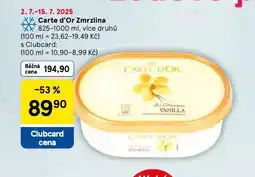 Tesco Zmrzlina carte d´or nabídka