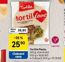 Tesco Tortilla placky nabídka