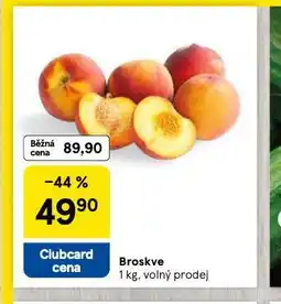 Tesco Broskve nabídka